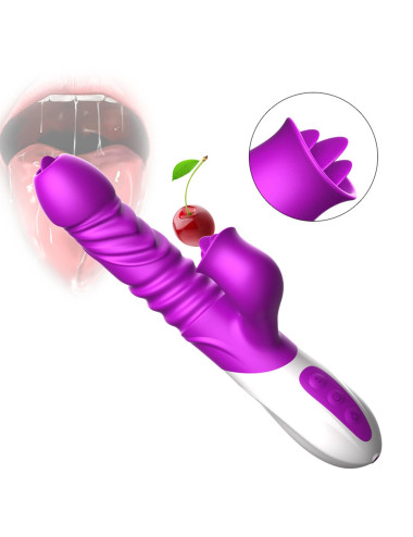 Wibrator-Silicone Vibrator USB 10 Function and Thrusting Function / Heating