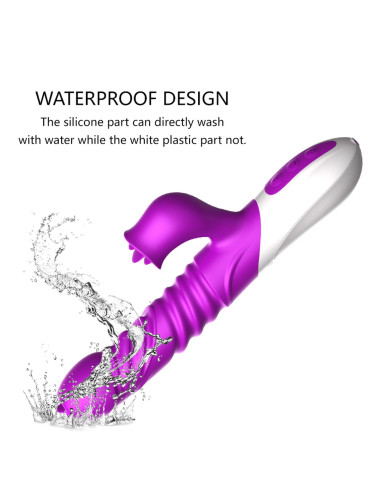 Wibrator-Silicone Vibrator USB 10 Function and Thrusting Function / Heating
