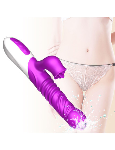 Wibrator-Silicone Vibrator USB 10 Function and Thrusting Function / Heating