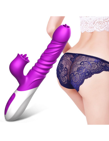 Wibrator-Silicone Vibrator USB 10 Function and Thrusting Function / Heating