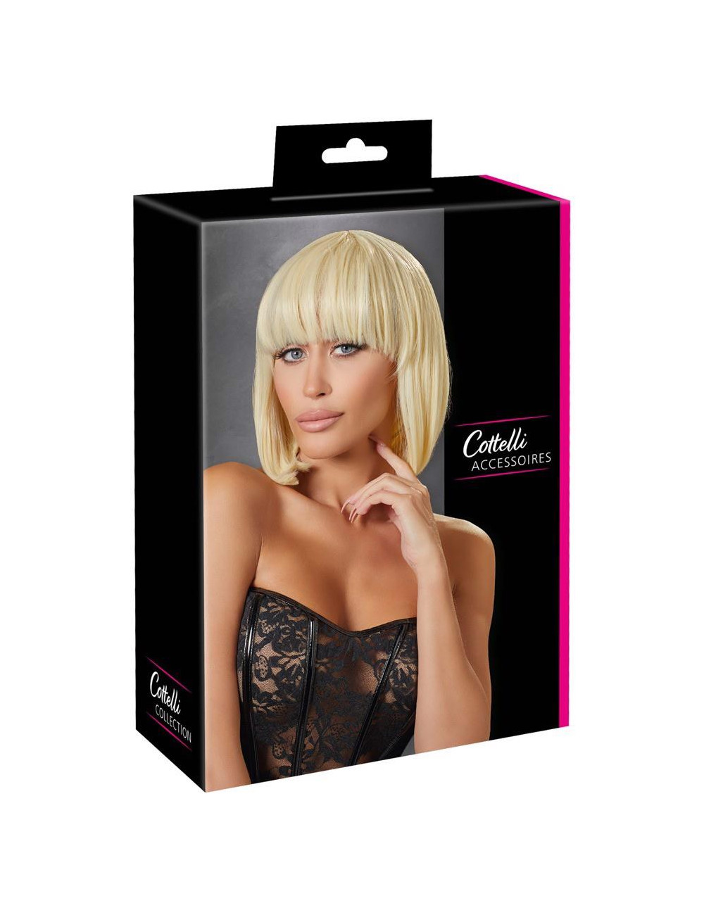 Wig Bob Blond - Peruka Bob 28 cm, 100% Poliester, COTTELLI Peruki