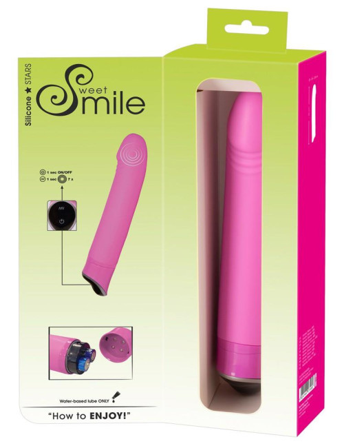 Sweet Smile Happy Pink Wibrator w kształcie uśmiechu