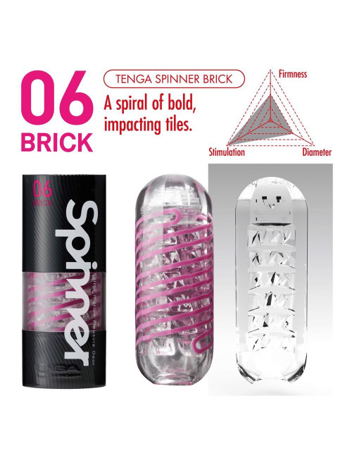 Masturbator Tenga Spinner Shell z obrotowym mechanizmem