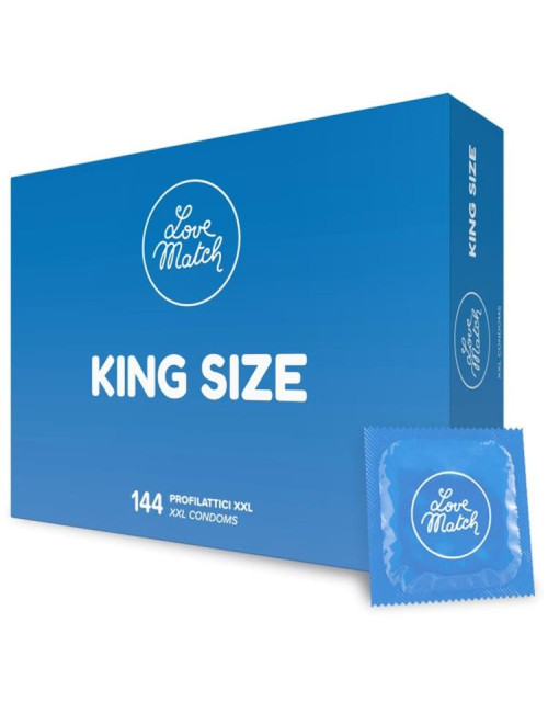 Love Match King Size XXL Prezerwatywy 60 mm - 144 szt. Afrodyzjaki