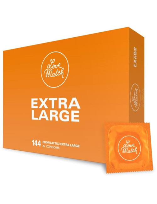 Prezerwatywy Love Match Extra Large XXL 144 szt - Afrodyzjaki, Prezerwatywy XXL