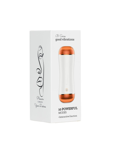 Masturbator - B - Series - Vibrating Masturbation Cup USB 10 function + Interactive Function / Double Ends