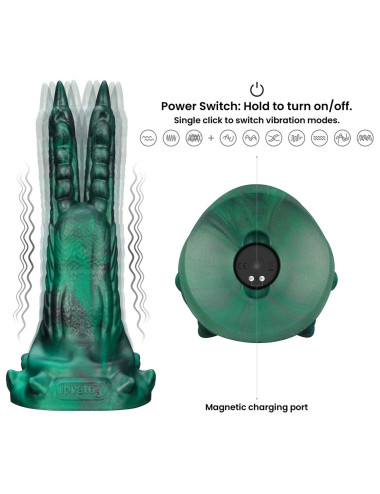 Savage Charm Double-Claw Vibrating Silicone Dildo
