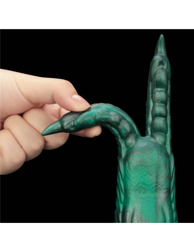 Savage Charm Double-Claw Vibrating Silicone Dildo