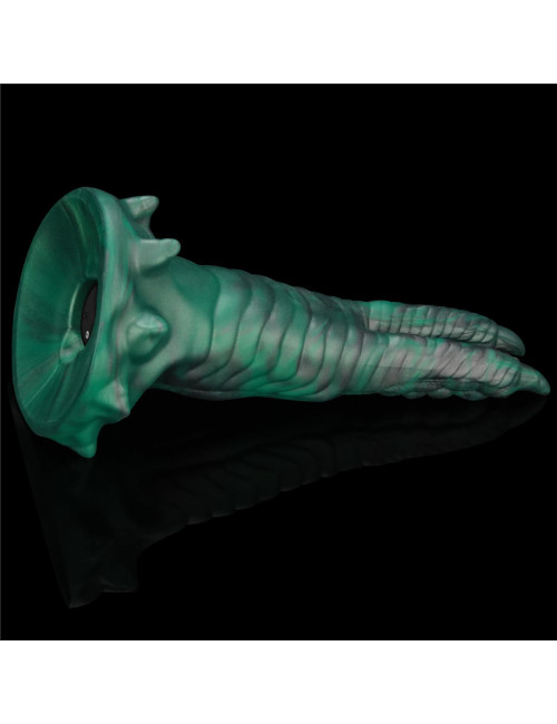 Savage Charm Double-Claw Dildo – Podwójny Pazur, Platinum Silicone, Wibracje, Zabawki Eroticzne, Wodoodporne, USB