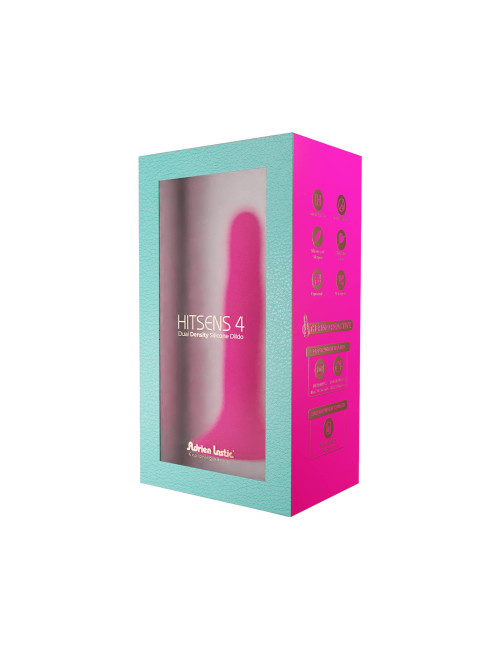 Adrien Lastic Hitsens 4 - Różowe Dildo Silikonowe z Przyssawką