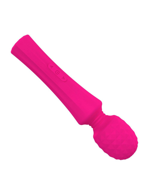 Stymulator Power Wand - Masażer wibracyjny silikonowy, wodoodporny, 8 programów, 5 prędkości, ładowanie USB