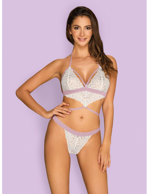 Obsessive Lilyanne Body Białe S/M