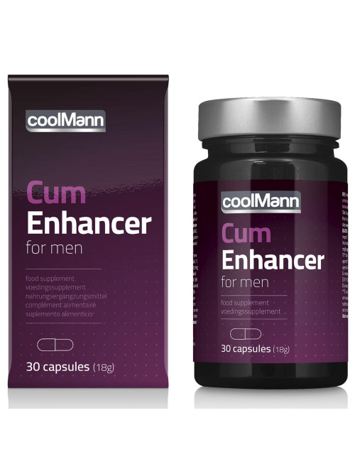 CoolMann Cum Enhancer - Suplement diety dla mężczyzn, Afrodyzjaki, Pobudzenie, wsparcie spermatogenezy i testosteronu, 30 kaps.