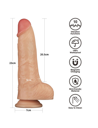 9'' Vibrating Power Basics Cock