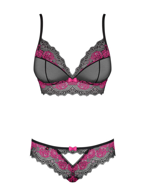 Obsessive Komplet Bielizny Tulia Czarny L/XL
