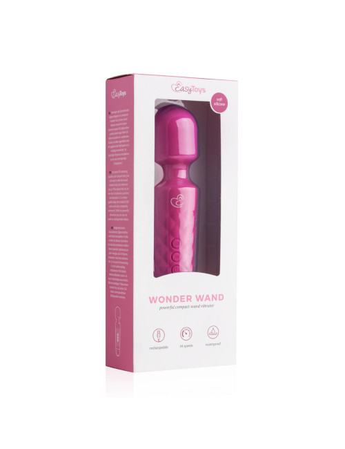 EasyToys Mini Wand Vibrator Różowy Masażer