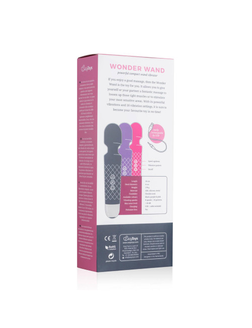 EasyToys Mini Wand Vibrator Różowy Masażer