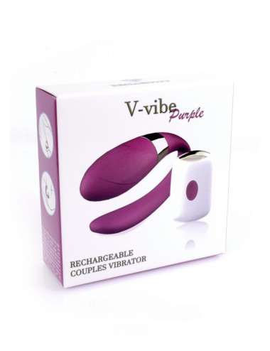 Stymulator-V-Vibe Purple USB 7 Function / Remote Control
