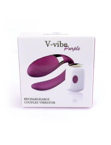 Stymulator-V-Vibe Purple USB 7 Function / Remote Control