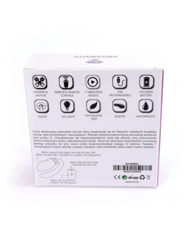 Stymulator-V-Vibe Purple USB 7 Function / Remote Control