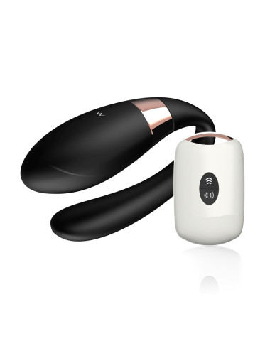 Stymulator V-Vibe Black USB – Wibrator z pilotem, 7 funkcji, stymulacja punktu G i łechtaczki, silikon medyczny