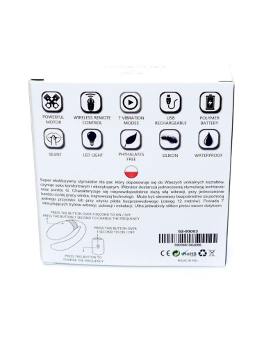 Stymulator-V-Vibe Black USB 7 Function / Remote Control