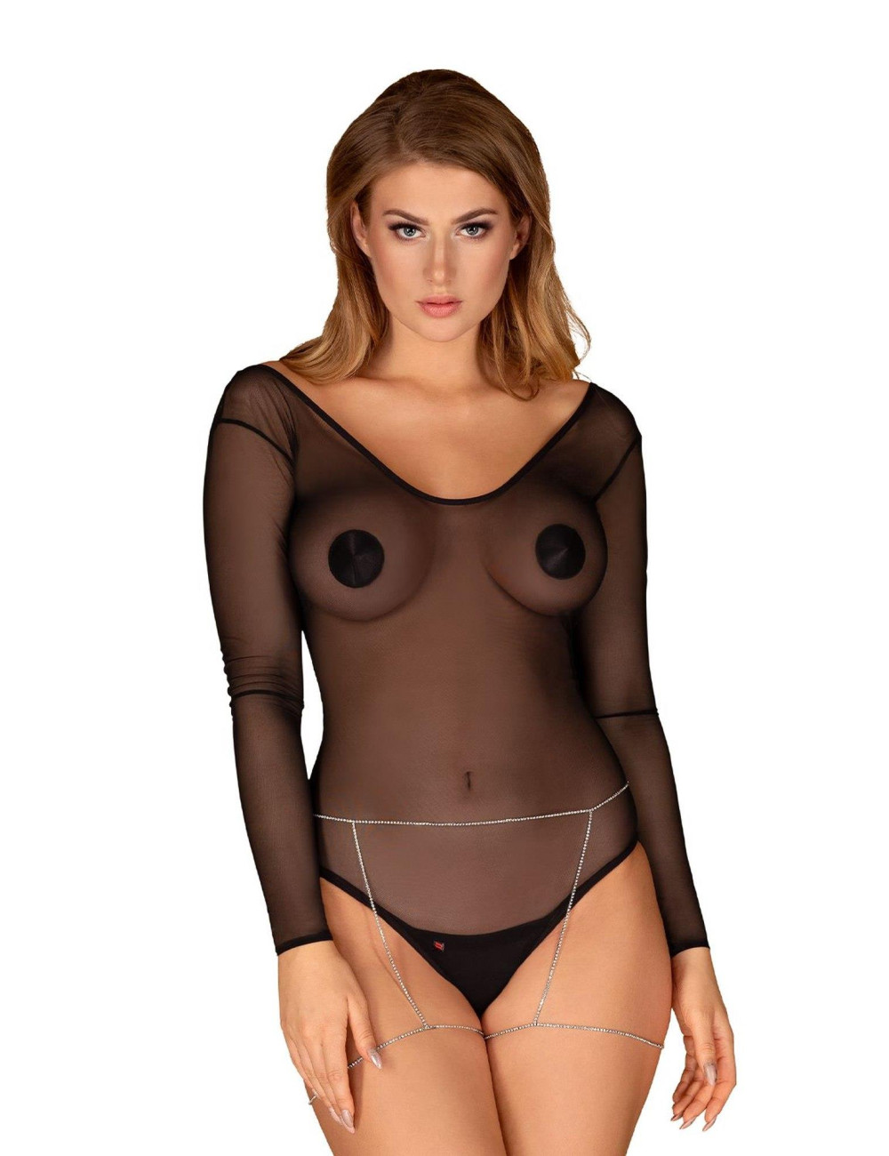 Otwarty komplet bielizny Obsessive Bijou 905 O/S