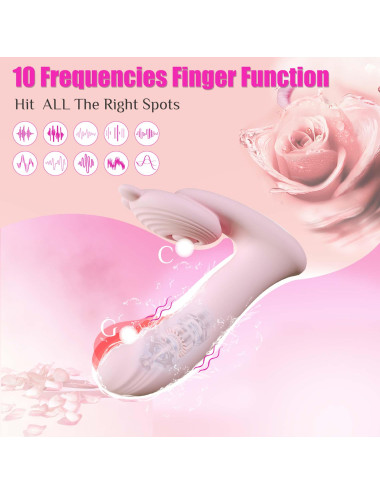 Silicone vibrator 3 speeds, 6 frequencies
Finger function, Heating + APP control