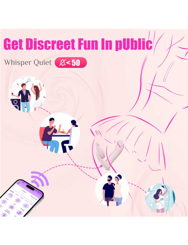 Silicone vibrator 3 speeds, 6 frequencies
Finger function, Heating + APP control