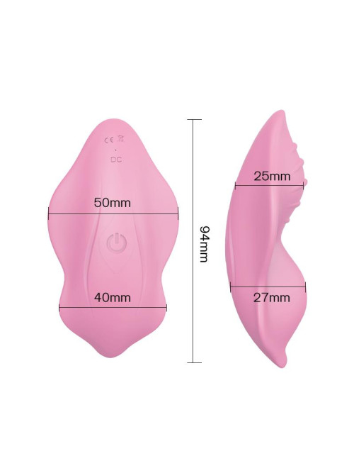 Whisper Light Pink Wibrator – Zabawki dla dorosłych i Stymulator, Wodoodporny, Cichy