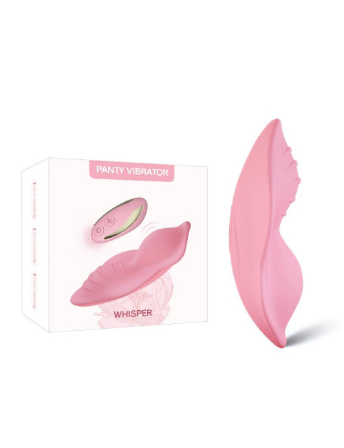 Whisper Light Pink Wibrator – Zabawki dla dorosłych i Stymulator, Wodoodporny, Cichy