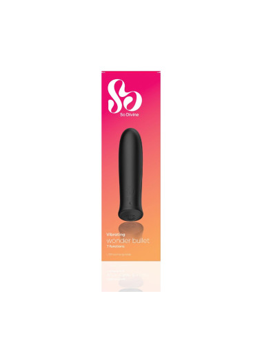 Rechargeable Wonder Bullet Vibrator Black