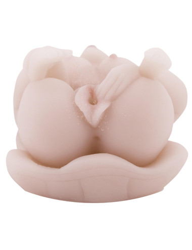 BAILE - Masturbator toy, TPR, double vibrating egg with voice, tighten,shrink 3AAA batteries