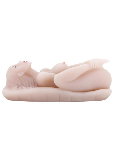 BAILE - Masturbator toy, TPR, double vibrating egg with voice, tighten,shrink 3AAA batteries