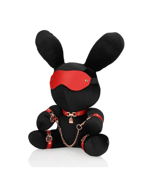S-Line Velvet Czarny Pluszowy Królik Bondage - Duży
