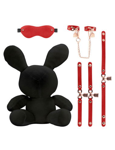 Rabbit Bondage - Velvet - Large - Black