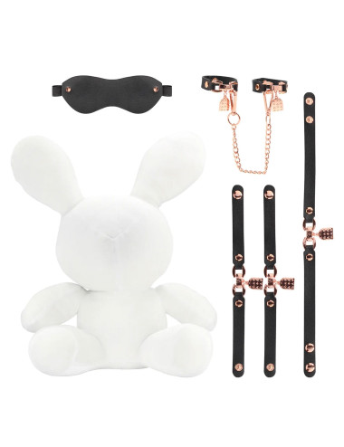 Rabbit Bondage - Velvet - Large - White