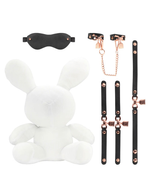 Pluszowy królik bondage Velvet Large White - śmieszne zabawki