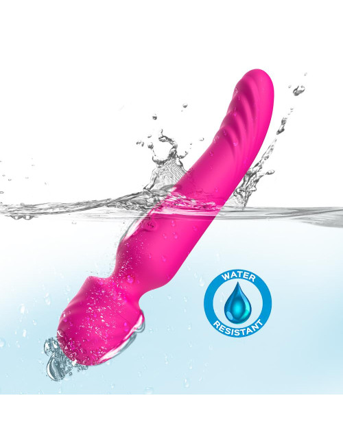 Mission Pink: Masażer Wibracyjny z Silikonem Medycznym, Wodoodporny, 9 trybów