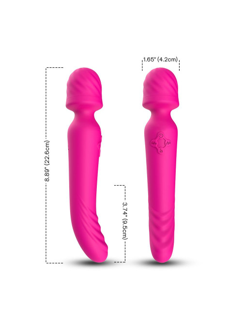 Mission Pink: Masażer Wibracyjny z Silikonem Medycznym, Wodoodporny, 9 trybów