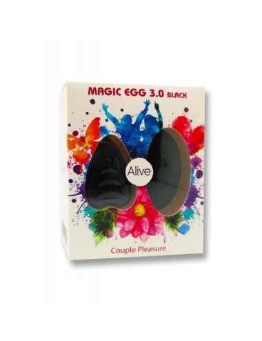 Wibrator-Egg Remote control Black AAA 3,0