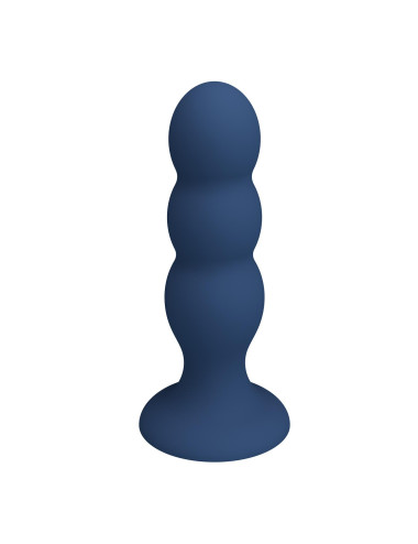 Mr. Play Metal & Liquid Silicone Anal Plug with 3 Metal Balls
