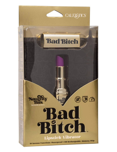 Bad Bitch Lipstick Vibrator Gold