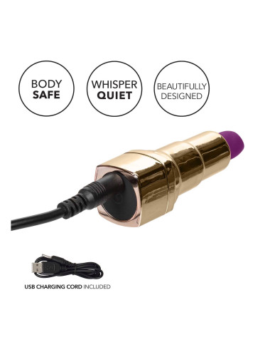 Bad Bitch Lipstick Vibrator Gold