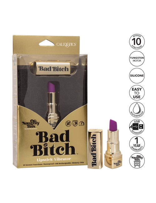 Calexotics Bad Bitch Gold - dyskretny wibrator w kształcie szminki