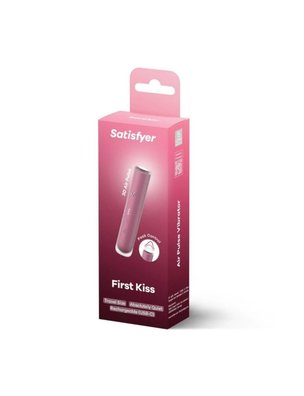 First Kiss – kompaktowy masażer fal powietrznych (wibrator/stymulator) – silikonowy, dyskretny