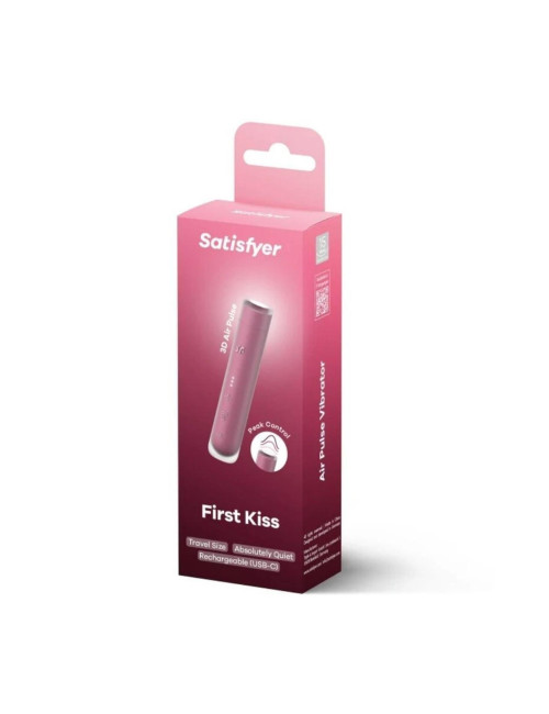 First Kiss – kompaktowy masażer fal powietrznych (wibrator/stymulator) – silikonowy, dyskretny