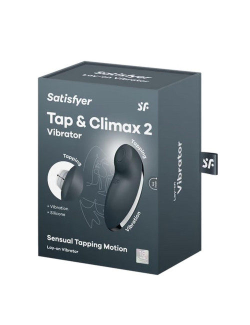 Satisfyer Tap & Climax 2 Grey - Wibrator z funkcją stukania