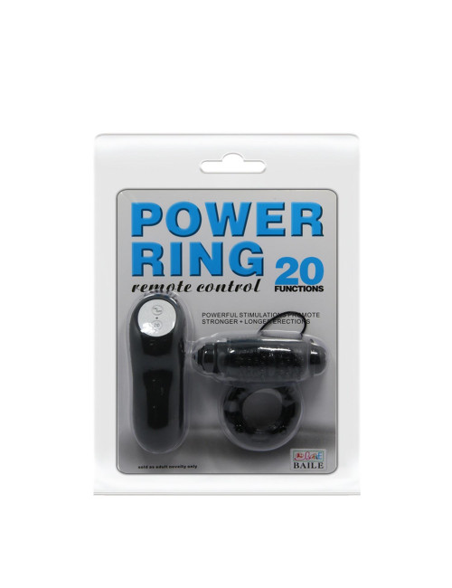 Baile Power Ring - Pierścień wibracyjny bezprzewodowy z pilotem, 20 funkcji