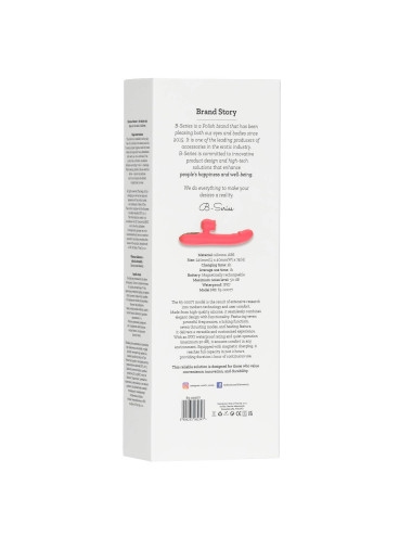 Silicone Vibrator 7 Powerful Modes - 
Licking, 7 Thrusting
Heating, Red